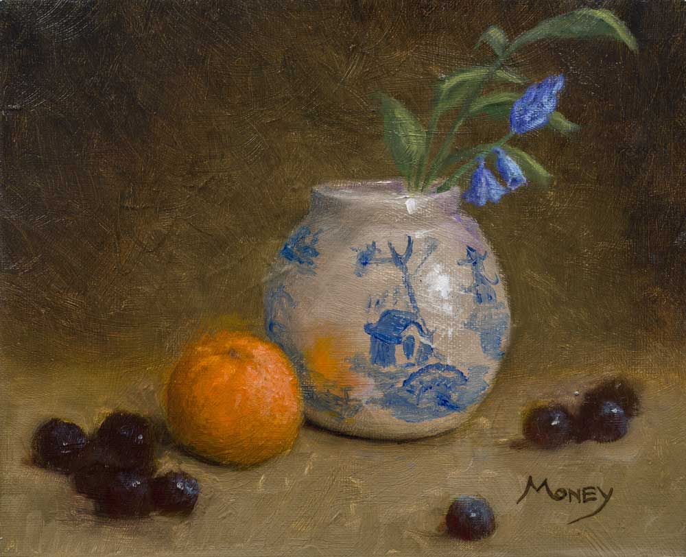 A lovely hand painted impressionistic still life, totally original, a great gift.